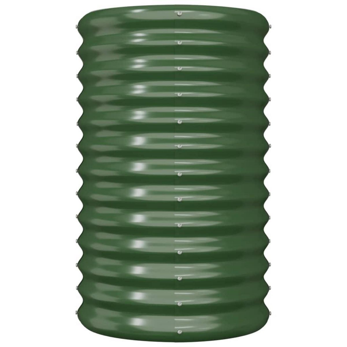 VIDAXL Jardiniere de jardin Acier enduit de poudre 40x40x68 cm Vert