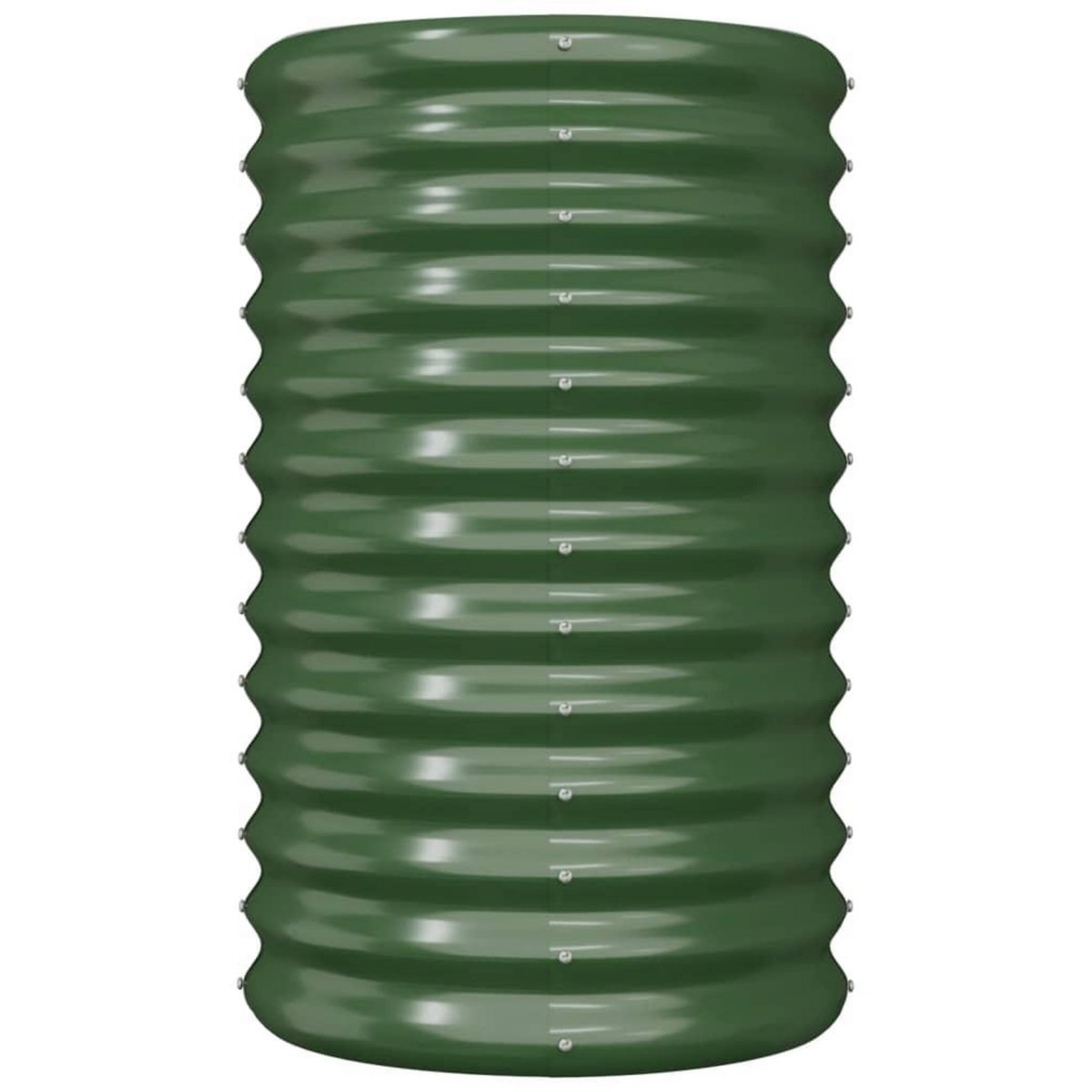 VIDAXL Jardiniere de jardin Acier enduit de poudre 40x40x68 cm Vert