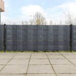 VIDAXL Paravents de balcon 10 pcs anthracite 255x19 cm resine tressee