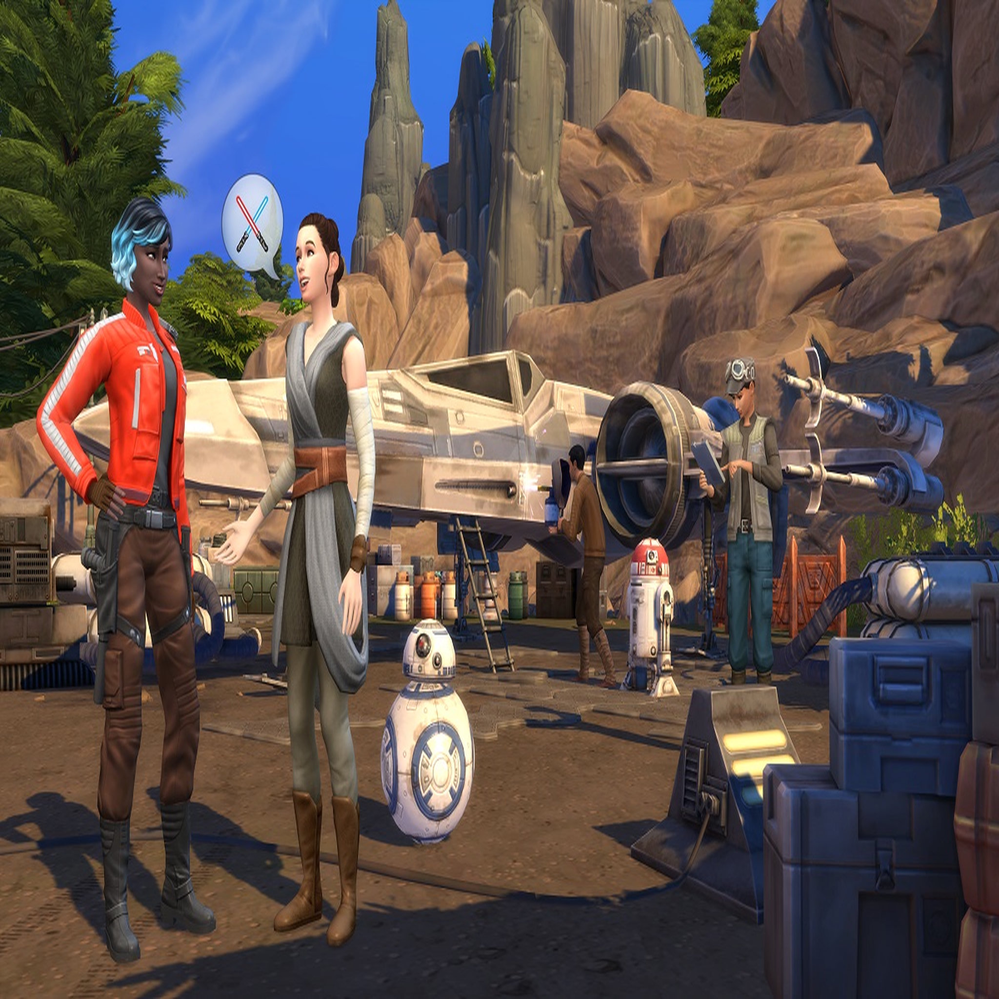 Voir la diapositive 3 : Namco Les Sims 4 + Star Wars: Voyage sur Batuu Xbox One