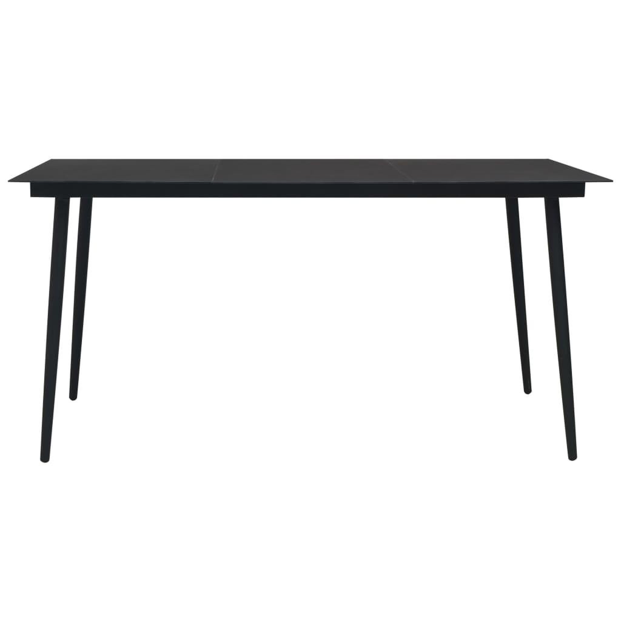 Voir la diapositive 3 : VIDAXL Mobilier a dîner d'exterieur 7 pcs Corde en coton et acier Noir