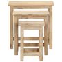 Voir la diapositive 4 : VIDAXL Tables gigognes 3 pcs Bois solide de manguier