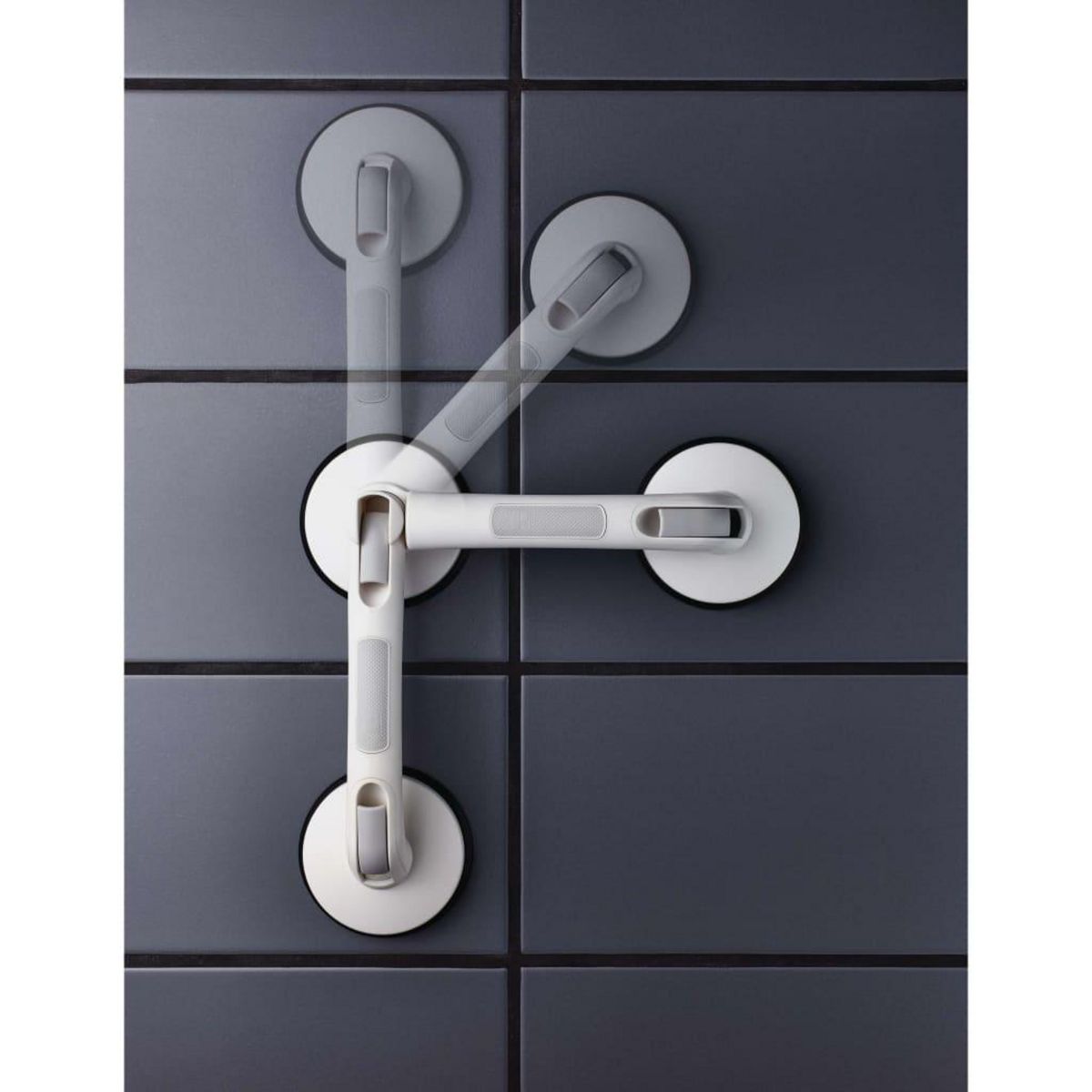 RIDDER RIDDER Barre d'appui angulaire a ventouse Premium blanc