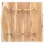 Voir la diapositive 2 : VIDAXL Dessus de table Bois d'acacia massif 58x(50-60)x3,8 cm