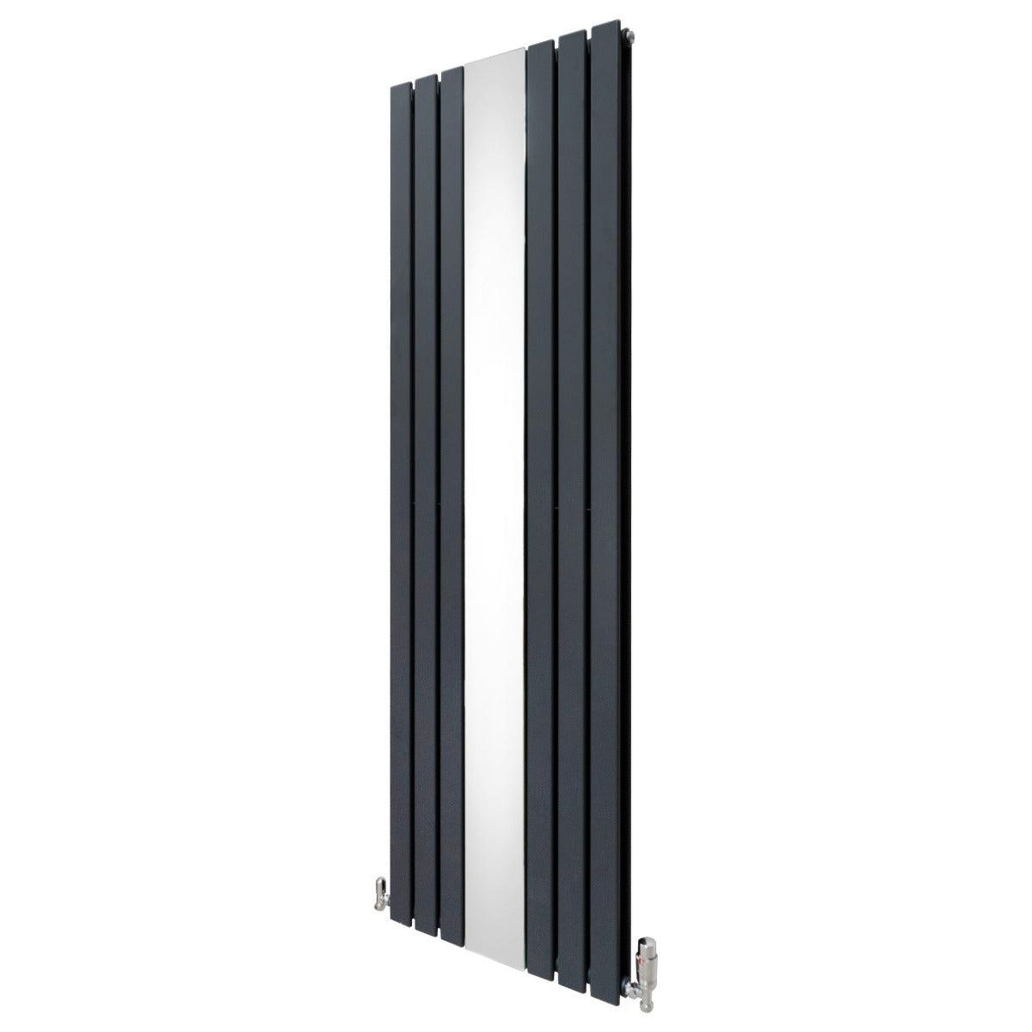 Voir la diapositive 1 : MONSTERSHOP Radiateur plat à miroir & vannes, 2 panneaux - 1800 x 565 mm