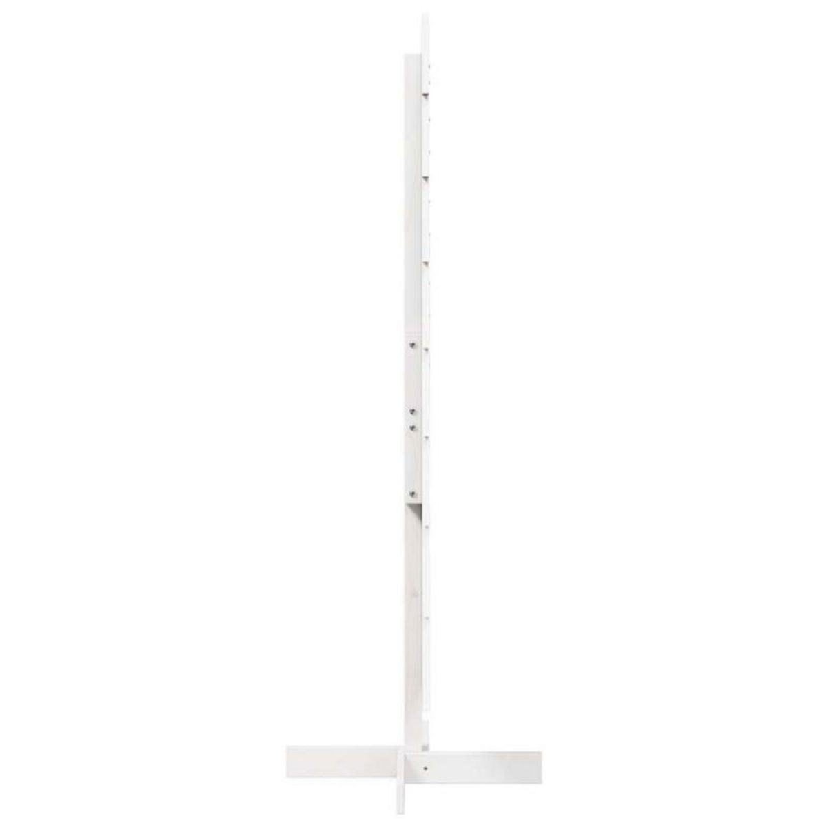 VIDAXL Arbre de Noël en bois pour décoration blanc 150 cm pin massif