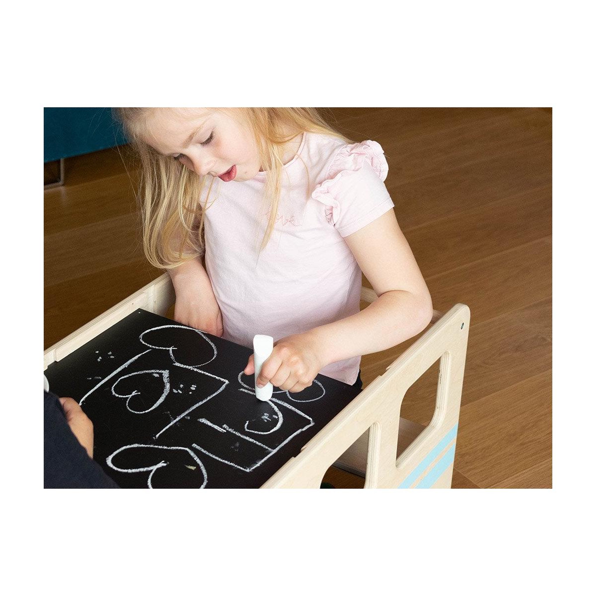 Voir la diapositive 4 : BENLEMI Tour d'apprentissage BUS 5in1 Blanc sticker