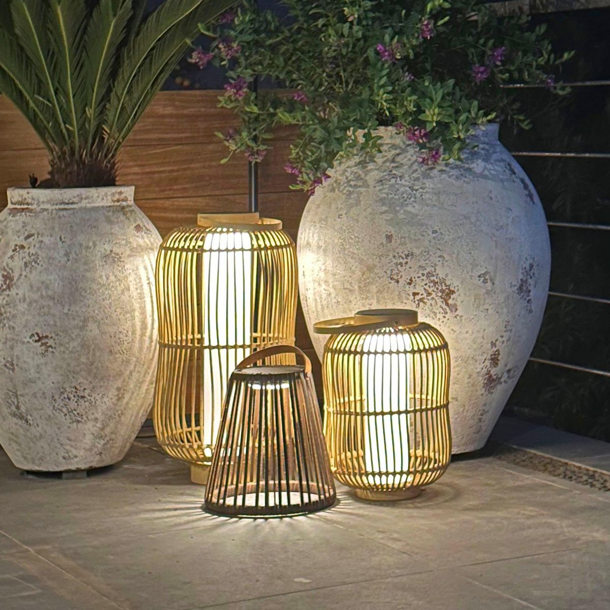 Lumisky Lanterne solaire MARIEL Marron Rotin 31x31x H60cm