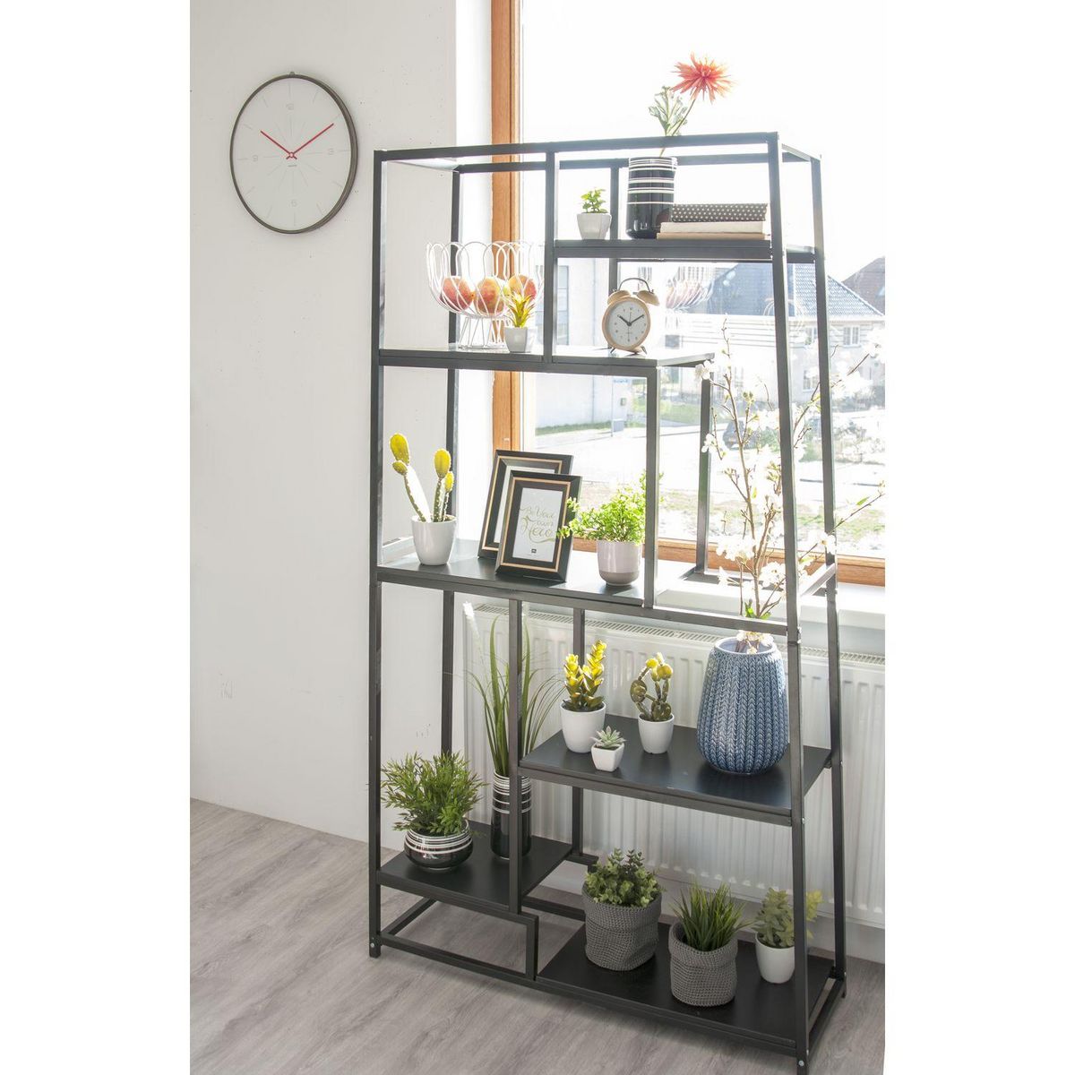 PRESENT TIME Bibliothèque Fushion asymétrique - Noir