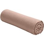 BATON ROUGE Drap housse 100% lin lavé 160g nougat. Coloris disponibles : Marron