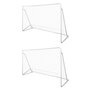 Voir la diapositive 1 : VIDAXL Filets de but de football Acier 2 pcs 240x90x150 cm