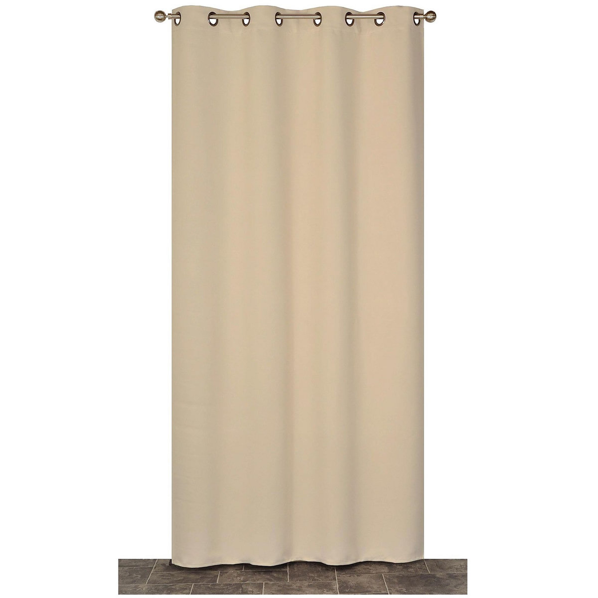 ACTUEL Rideau isolant à oeillets en polyester