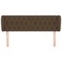 Voir la diapositive 3 : VIDAXL Tete de lit avec oreilles Marron fonce 163x23x78/88 cm Tissu