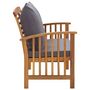 Voir la diapositive 3 : VIDAXL Banc de jardin avec coussins 119 cm Bois solide d'acacia