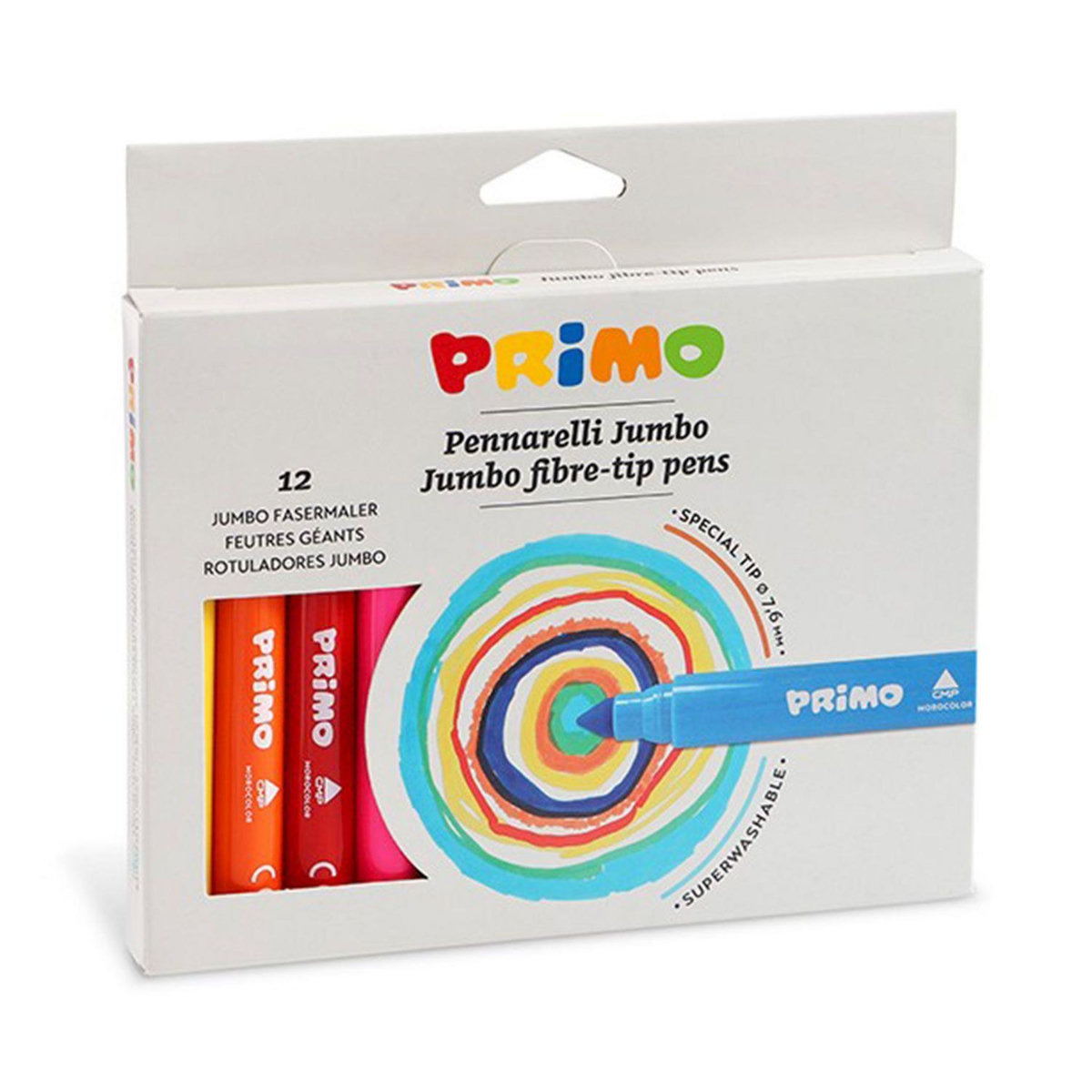 PRIMO 12 gros feutres 'jumbo'