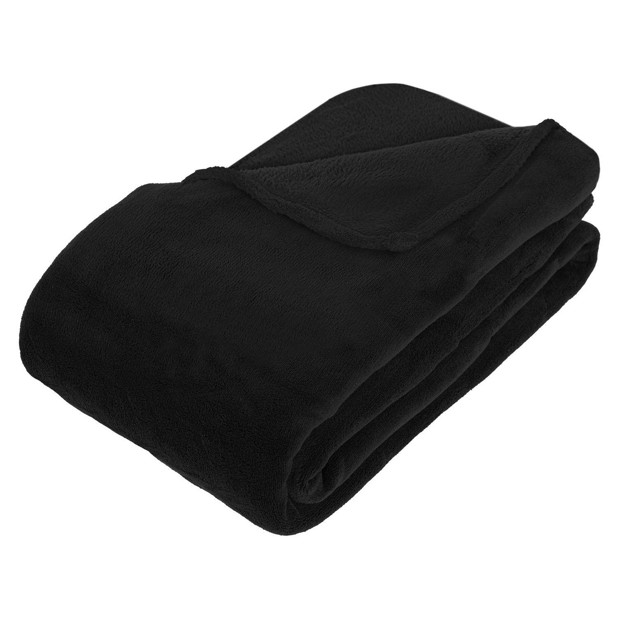 Voir la diapositive 1 : ATMOSPHERA Plaid en Microfibre uni