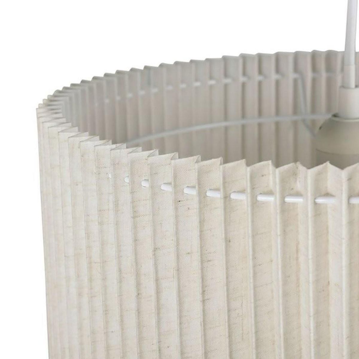 OSTARIA Suspension cylindrique lin métal Auréline écrue