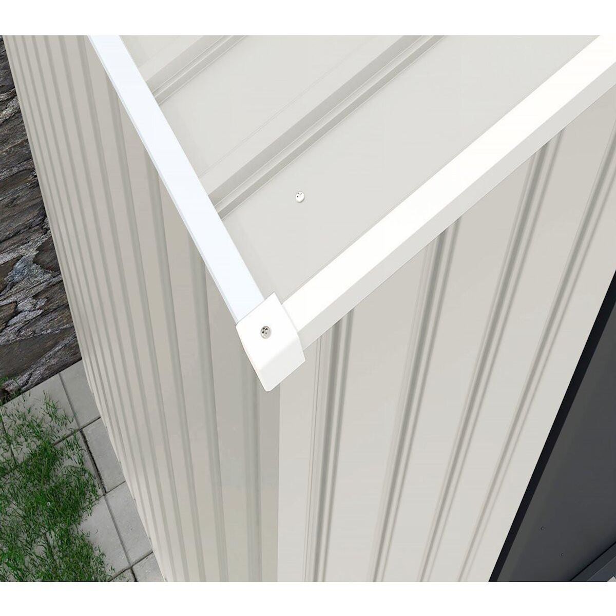 Habitat et Jardin Abri de jardin métal  Nebraska  - 4,07m² avec gouttière