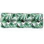 Voir la diapositive 2 : VIDAXL Coussin de palette a motif de feuilles 120x40x12 cm Tissu