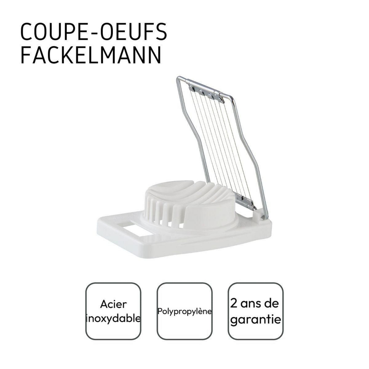 Fackelmann Coupe-œuf dur plastique et inox Fackelmann Handmade Tradition