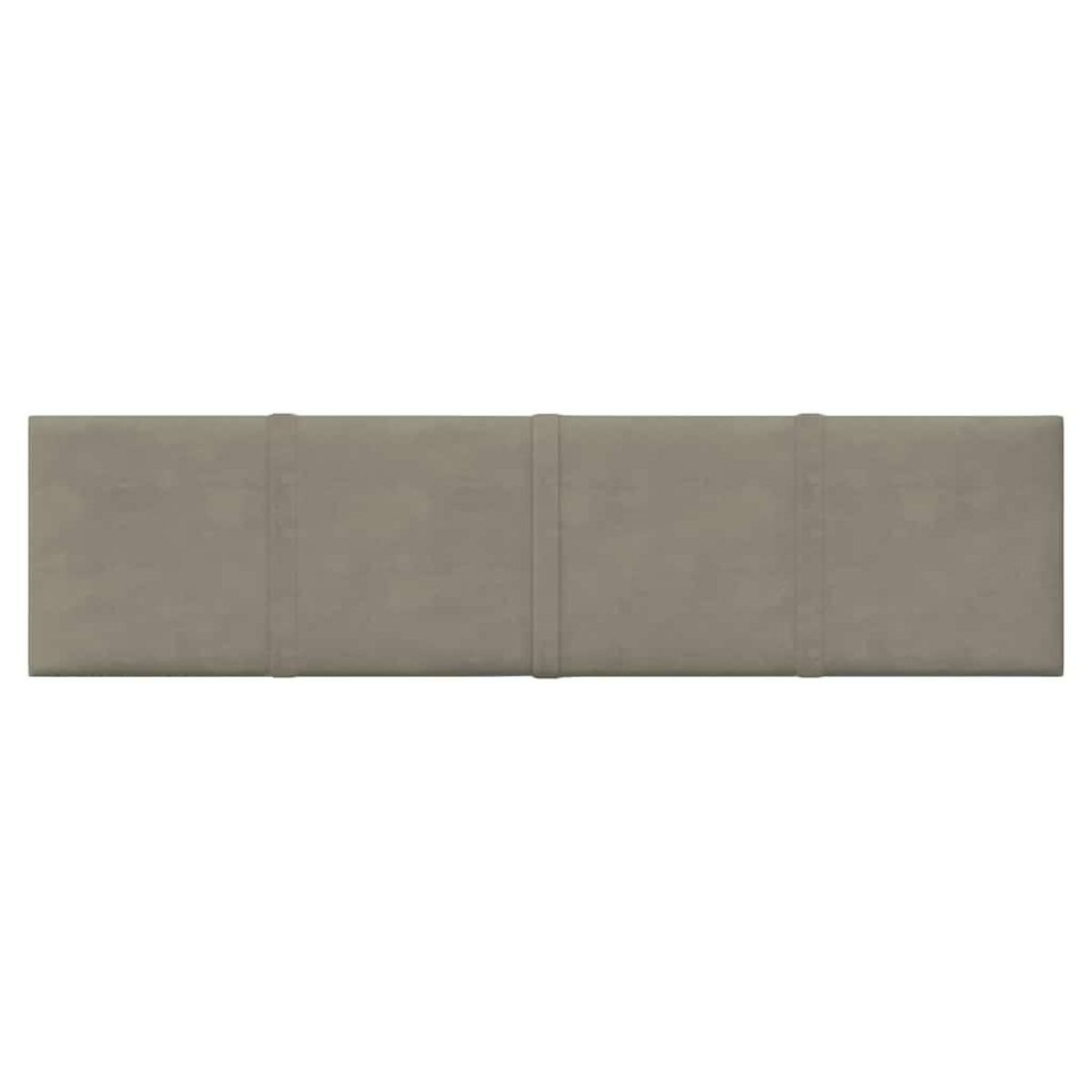 VIDAXL Panneaux muraux 12 pcs Gris clair 60x15 cm Velours 1,08 m^2