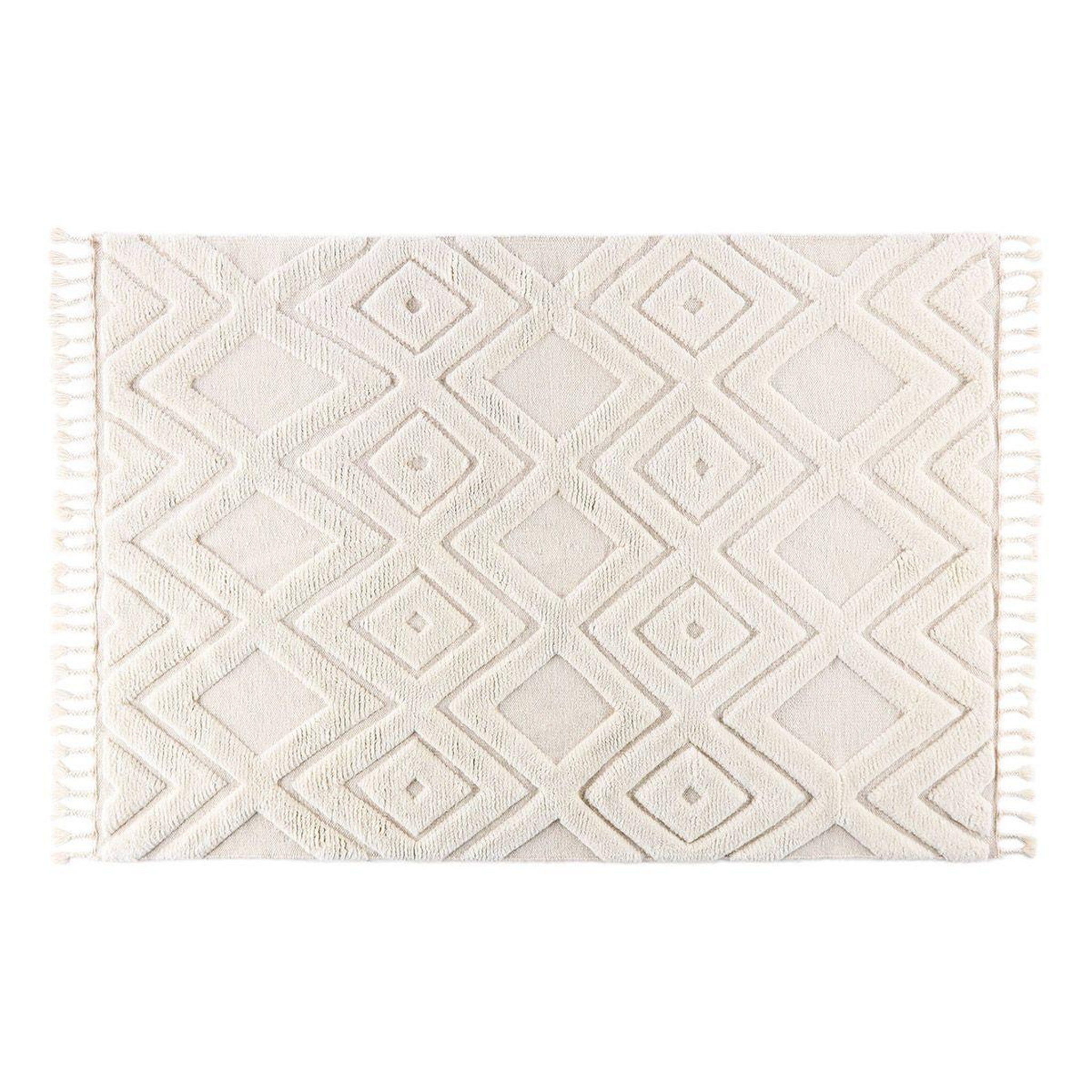 Paris Prix Tapis déco en laine  dahlia  300x400cm blanc