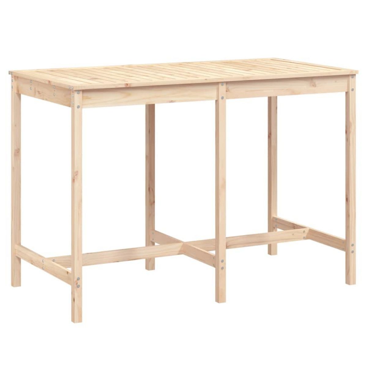 VIDAXL Table de jardin 159,5x82,5x110 cm bois massif de pin