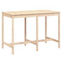 Voir la diapositive 2 : VIDAXL Table de jardin 159,5x82,5x110 cm bois massif de pin