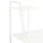 VIDAXL Bureau avec etagere Blanc 102x50x117 cm