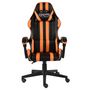 Voir la diapositive 2 : VIDAXL Fauteuil de jeux video Noir et orange Similicuir
