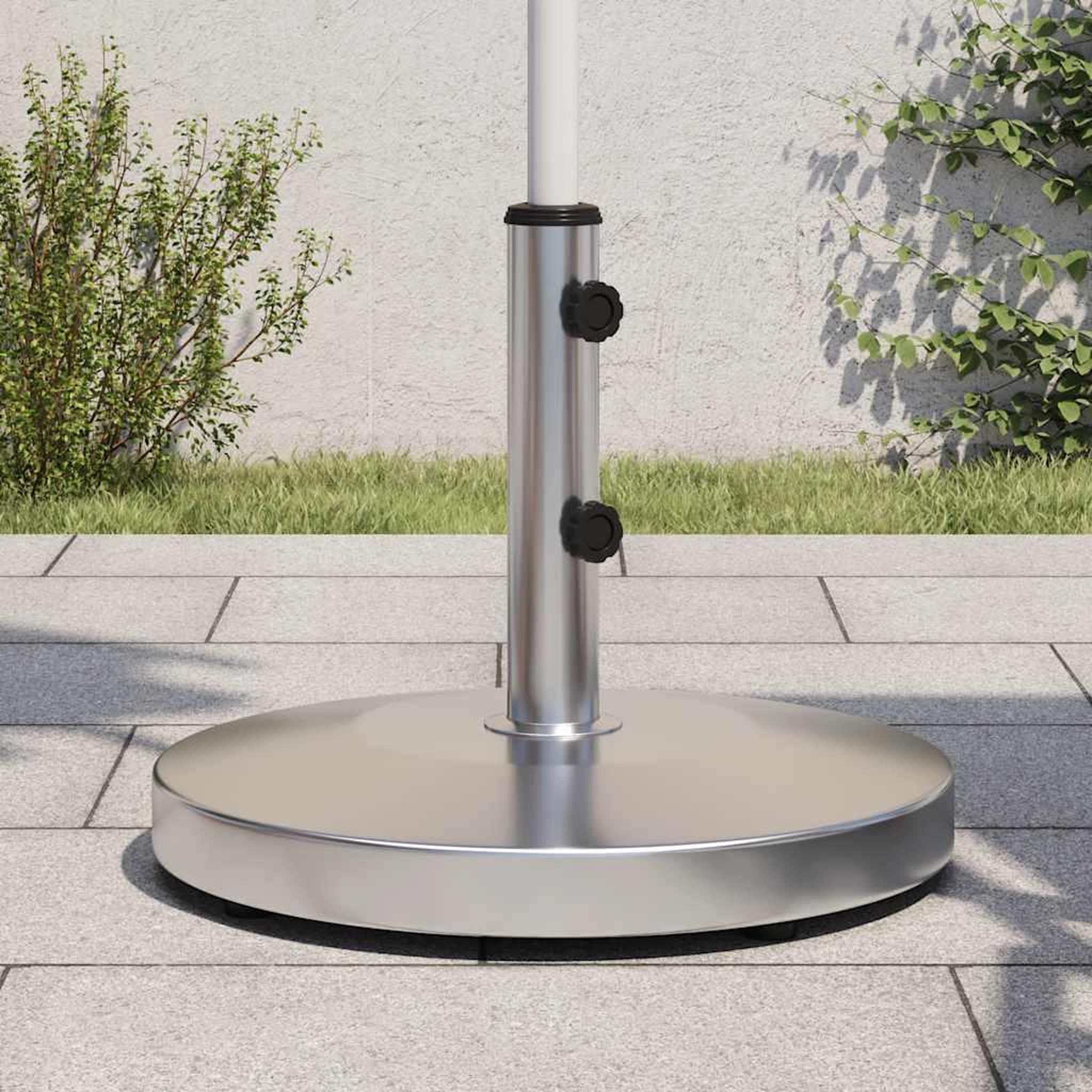 VIDAXL Base de parasol pour mats Ø32/38/48 mm 25 kg rond