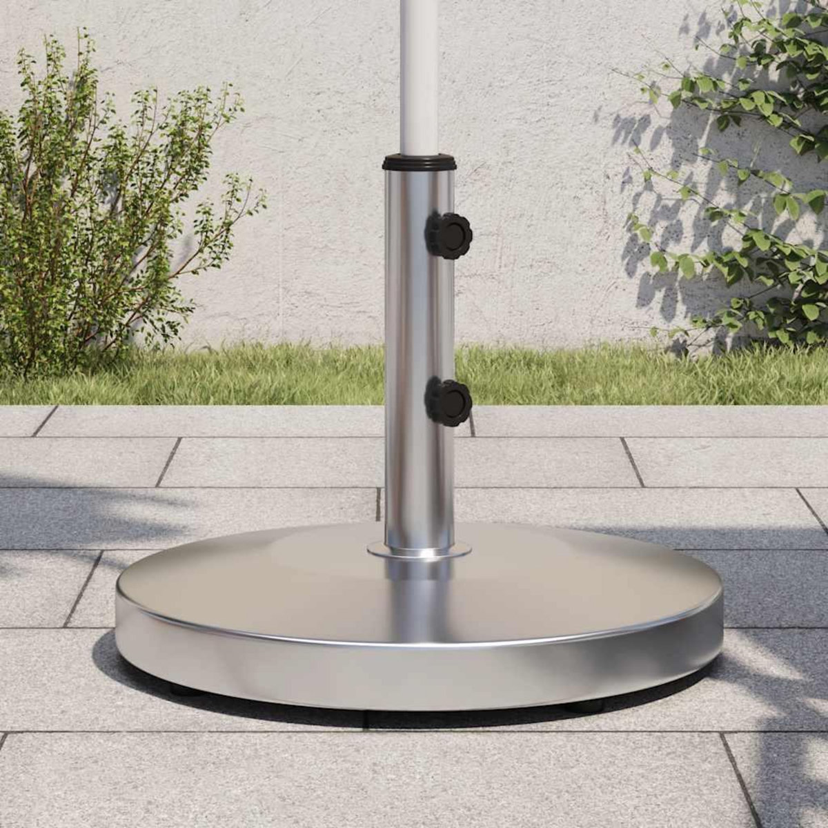 VIDAXL Base de parasol pour mats Ø32/38/48 mm 25 kg rond