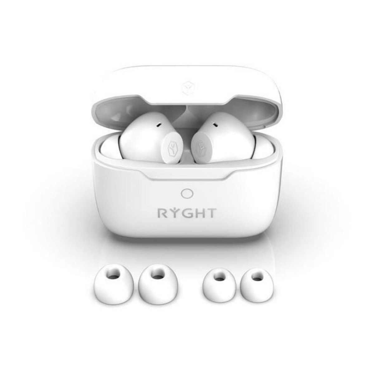 RYGHT Ecouteurs sans fil - Bluetooth 5.3 - RYGHT - Jumo ANC - Blanc