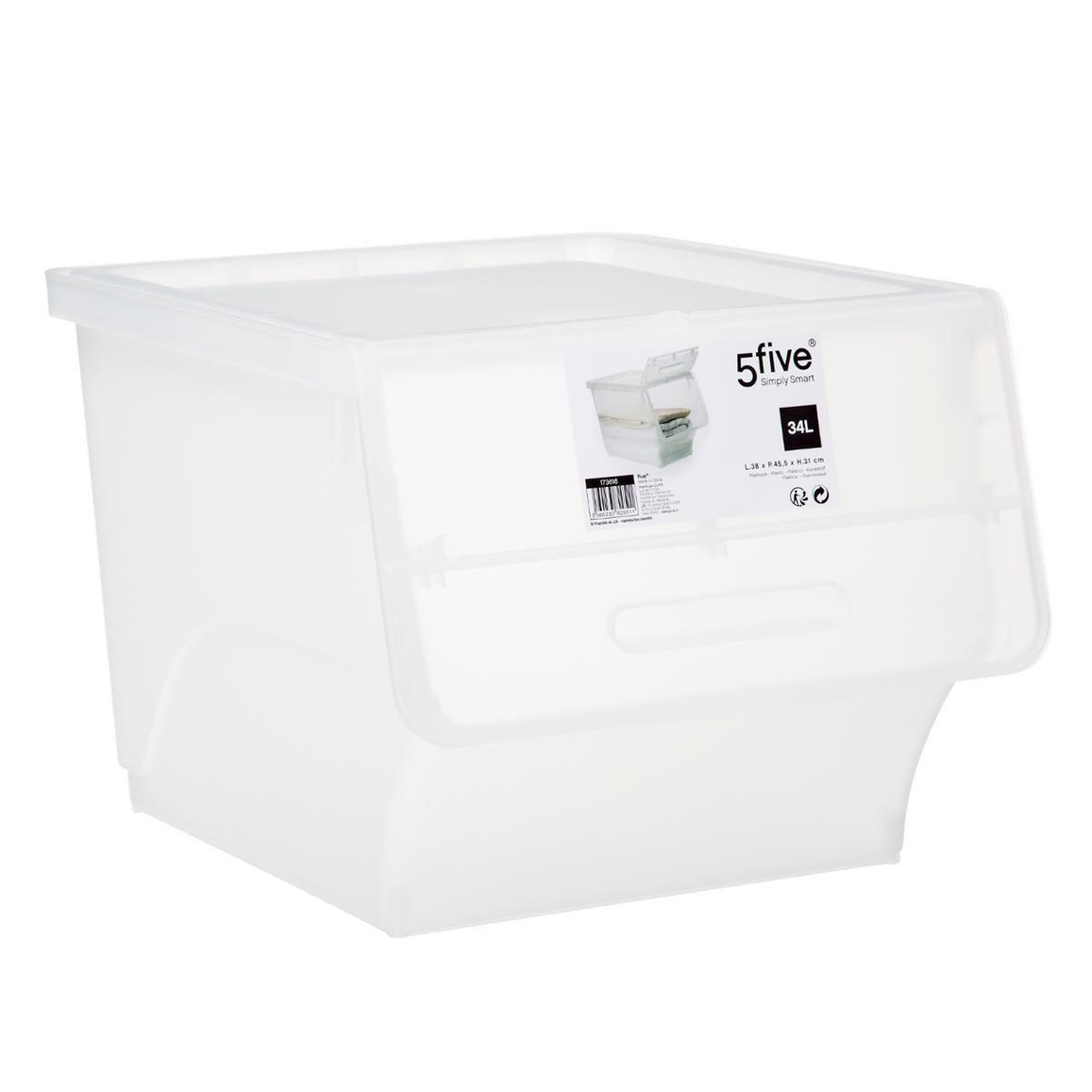 FIVE Boîte de rangement  cara  34l transparent