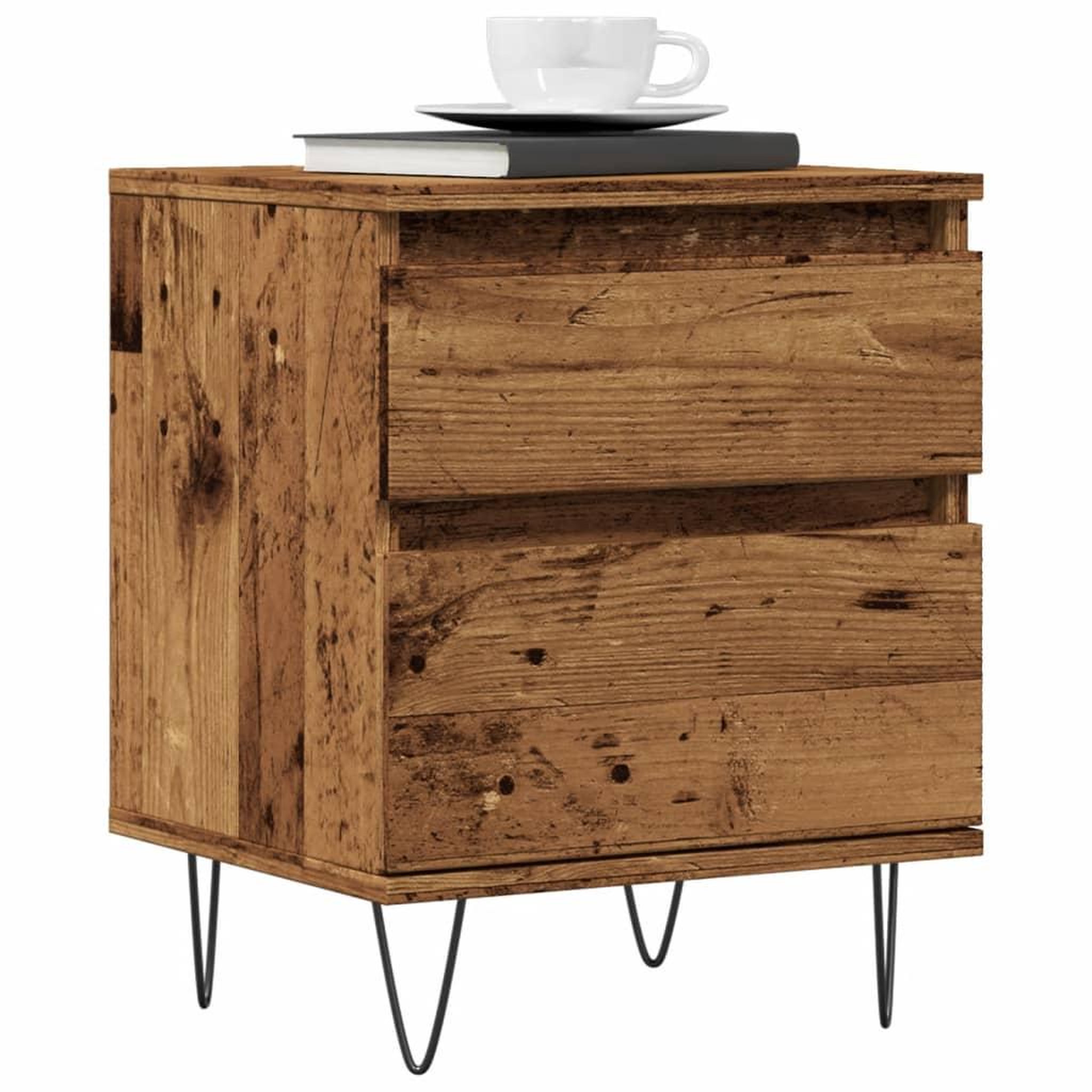 VIDAXL Table de chevet vieux bois 40x35x50 cm bois d'ingenierie