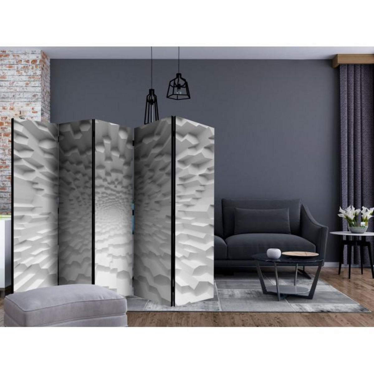 Paris Prix Paravent 5 Volets  The Abyss of Oblivion  172x225cm