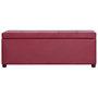 Voir la diapositive 2 : VIDAXL Banc avec compartiment de rangement 116 cm Bordeaux Similicuir