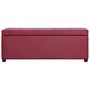 Voir la diapositive 2 : VIDAXL Banc avec compartiment de rangement 116 cm Bordeaux Similicuir