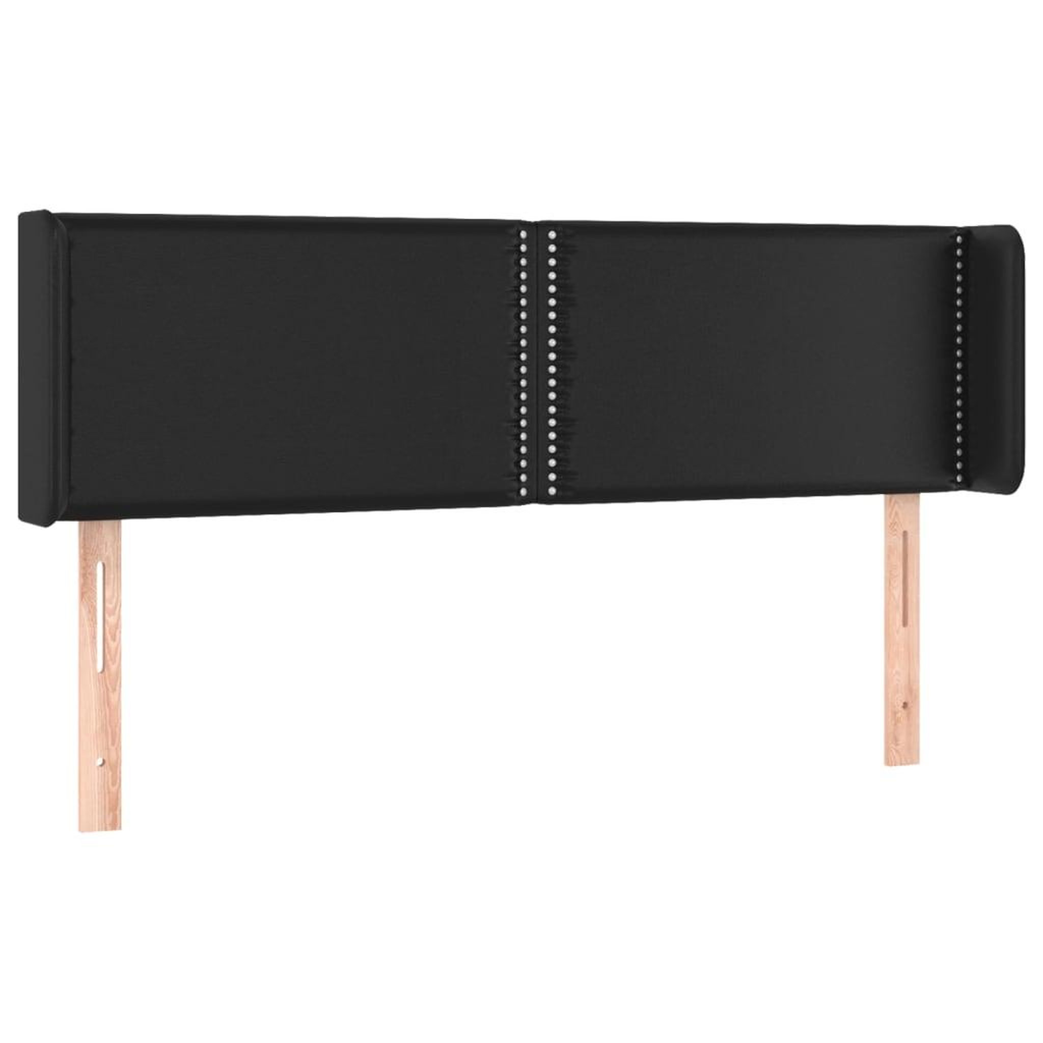 Voir la diapositive 3 : VIDAXL Tete de lit a LED Noir 147x16x78/88 cm Similicuir