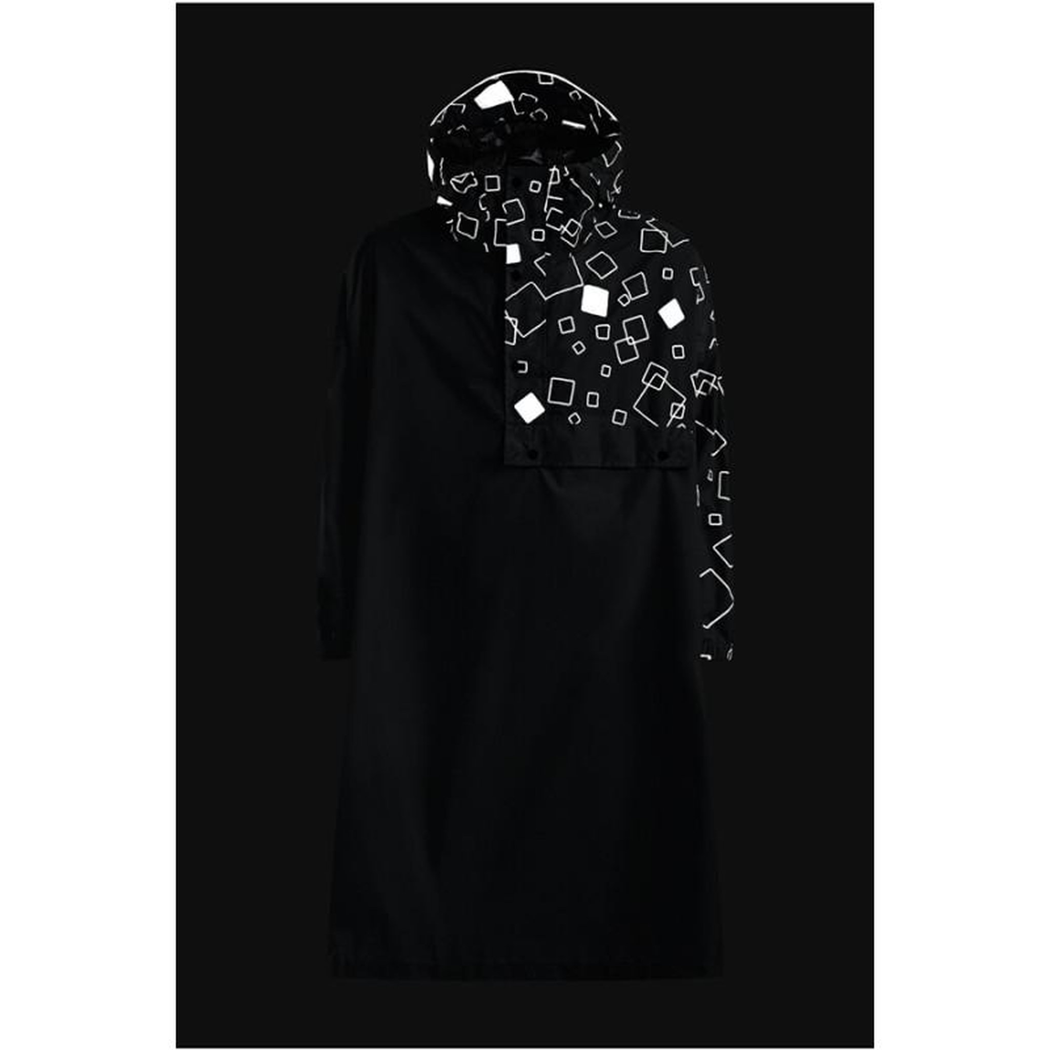 Voir la diapositive 2 : URBAN CIRCUS Veste imperméable et anti pluie Urban Circus Cape de pluie Essentiel Noir