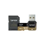 Duracell Carte mémoire SD Lexar SDXC 64 Go Noir et Jaune