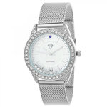 SC CRYSTAL Montre Elly élégante ornée d'un saphir et de cristaux scintillants par SC Crystal