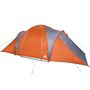 Voir la diapositive 5 : VIDAXL Tente familiale a dome 6 personnes gris et orange impermeable