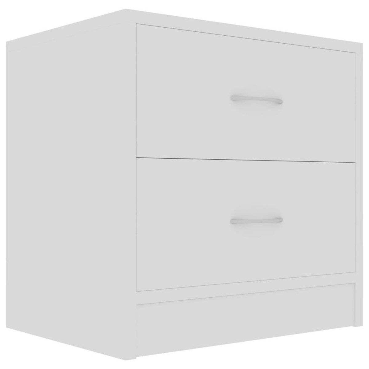 VIDAXL Tables de chevet 2 pcs Blanc 40x30x40 cm Bois d'ingenierie