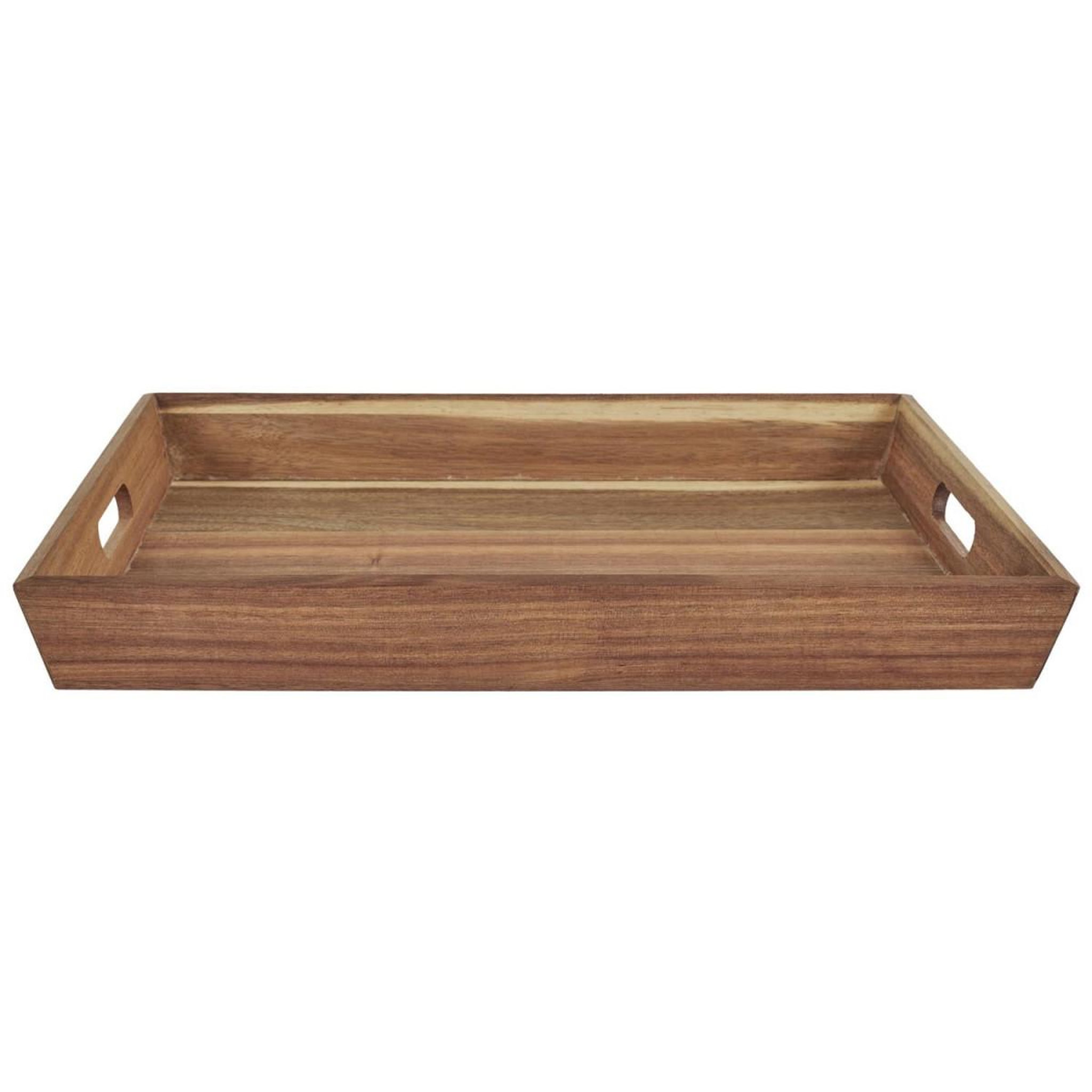 Voir la diapositive 2 : The Home Deco Factory Plateau de service en bois  acacia  42cm marron