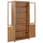 Voir la diapositive 5 : VIDAXL Bibliotheque avec 4 portes 90x35x200 cm Bois de chene et verre