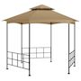 Voir la diapositive 4 : VIDAXL Belvedere avec parois 3,1x2,7 m Taupe