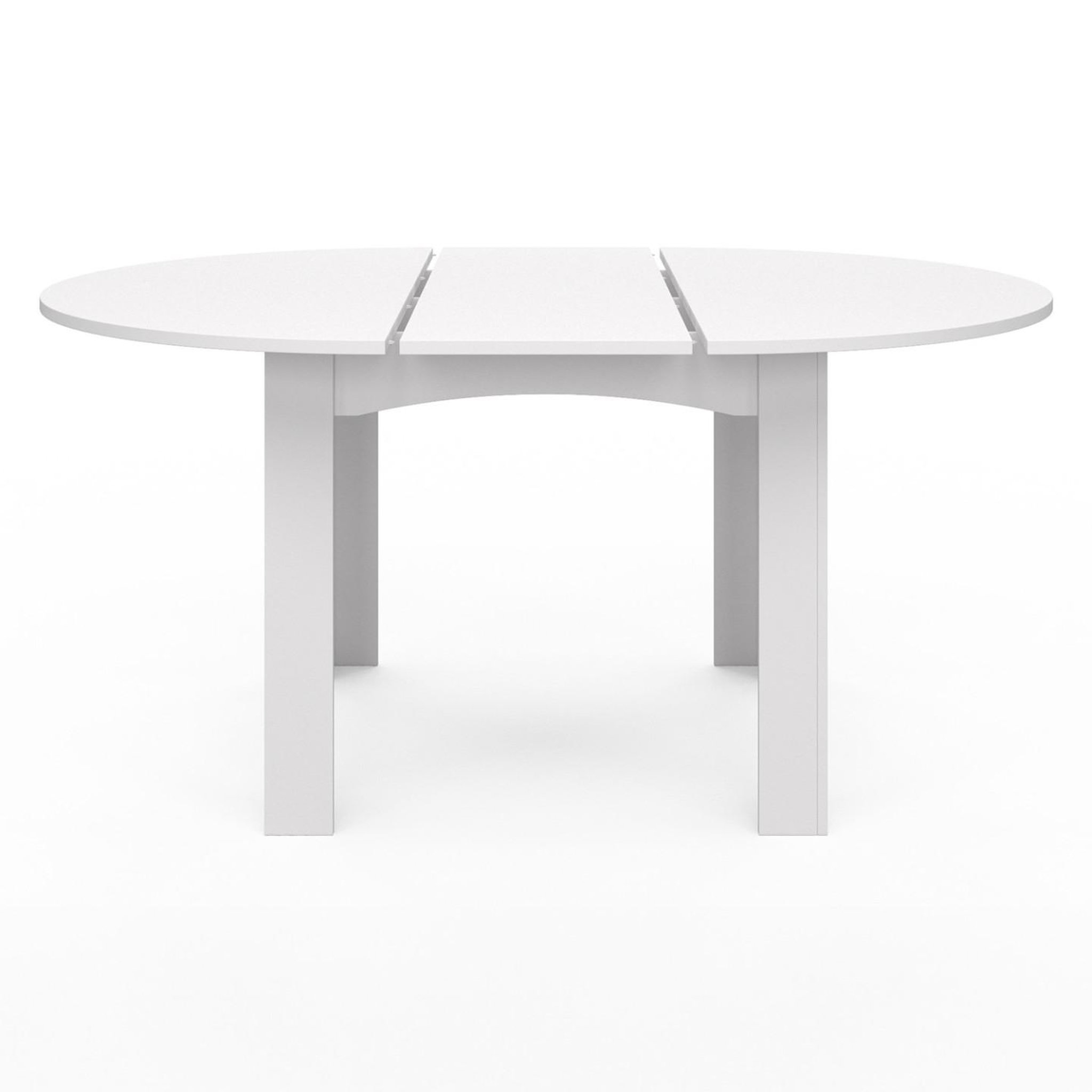 Voir la diapositive 3 : ID MARKET Table à manger extensible ronde dona 4-8 personnes blanc 110-150 cm