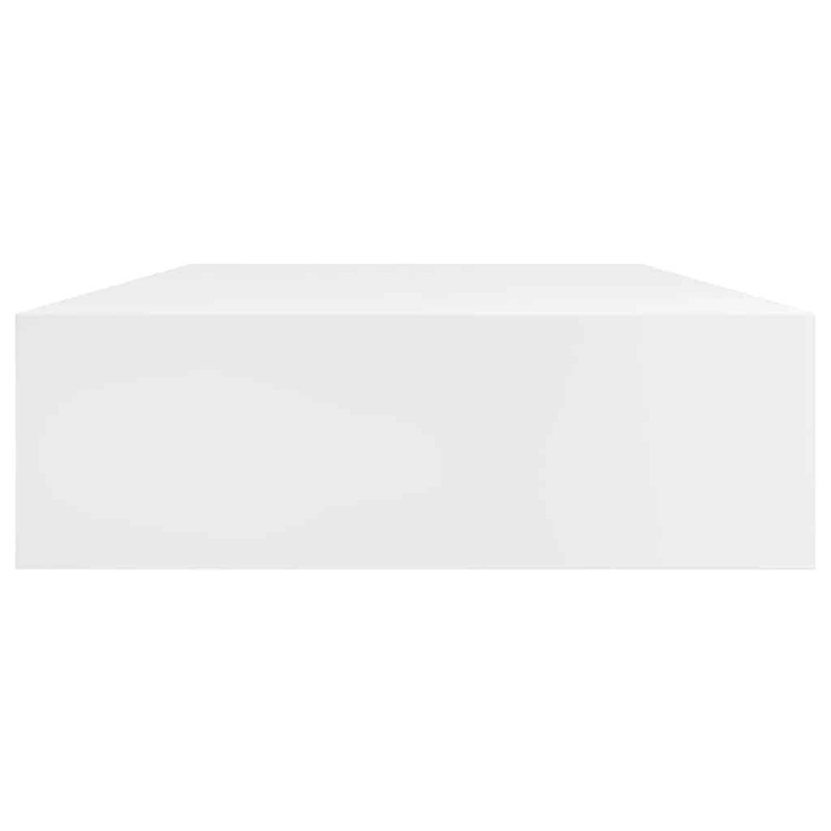 VIDAXL Etageres murales avec tiroirs 2 pcs Blanc 80 cm