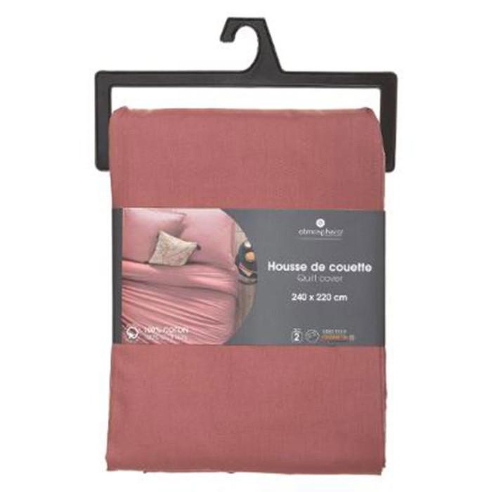 Voir la diapositive 3 : ATMOSPHERA Housse de couette  intérieur  240x220cm blush